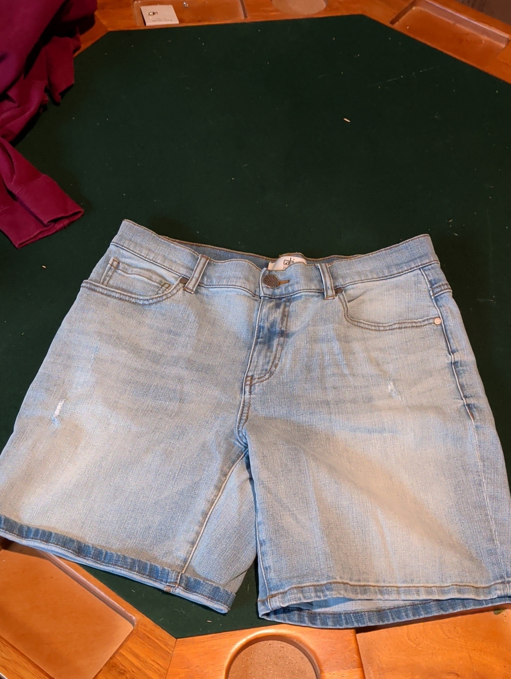 CAbi Light Blue Denim Jean Shorts